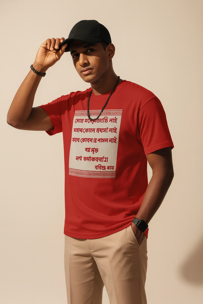 মোৰ কোনো জাতি নাই,মোৰ কোনো ধৰ্ম নাই Full Quote T-Shirt